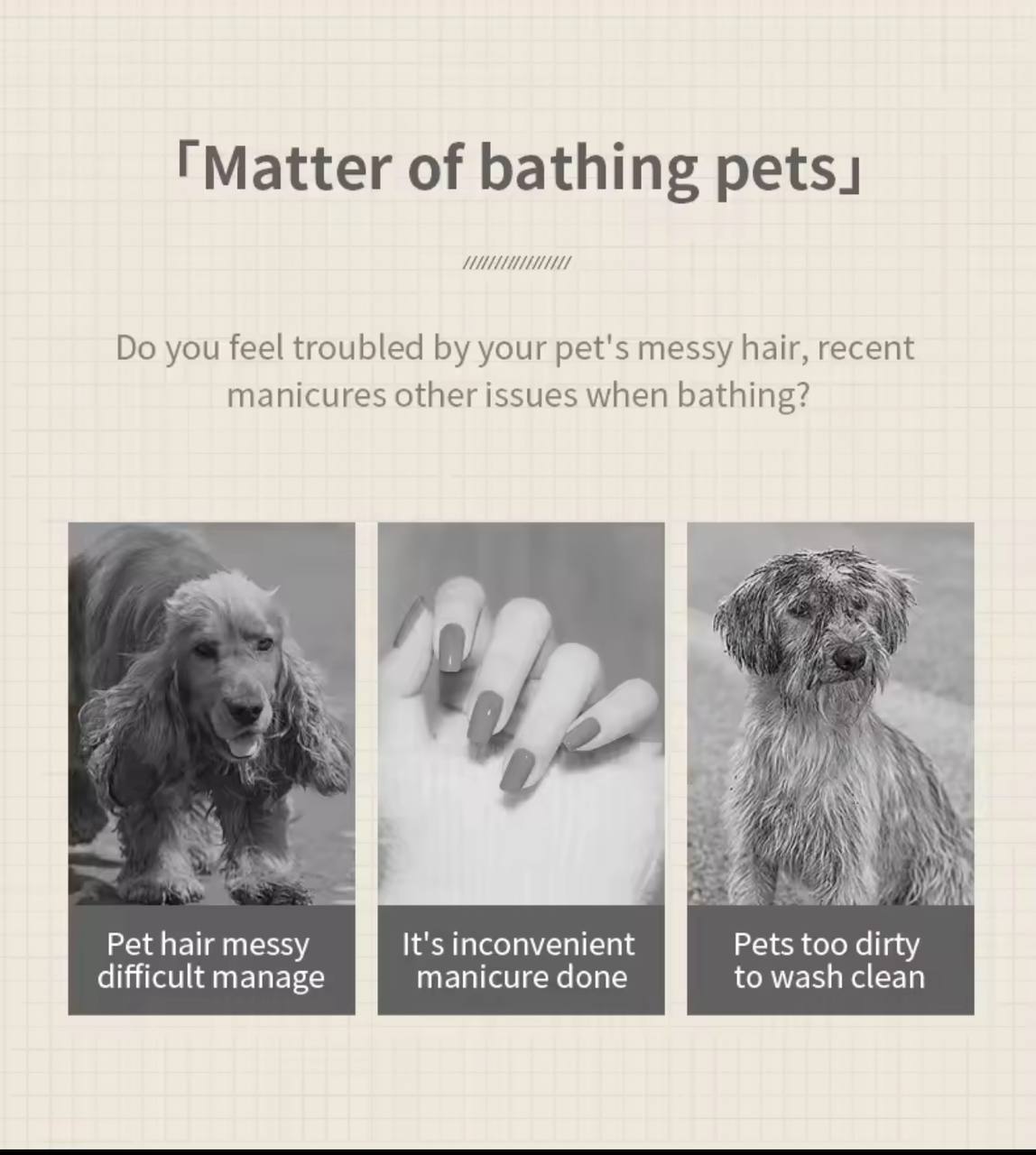 3-in-1 Electric Pet Brush – Spray, Massage & Groom with One Touch