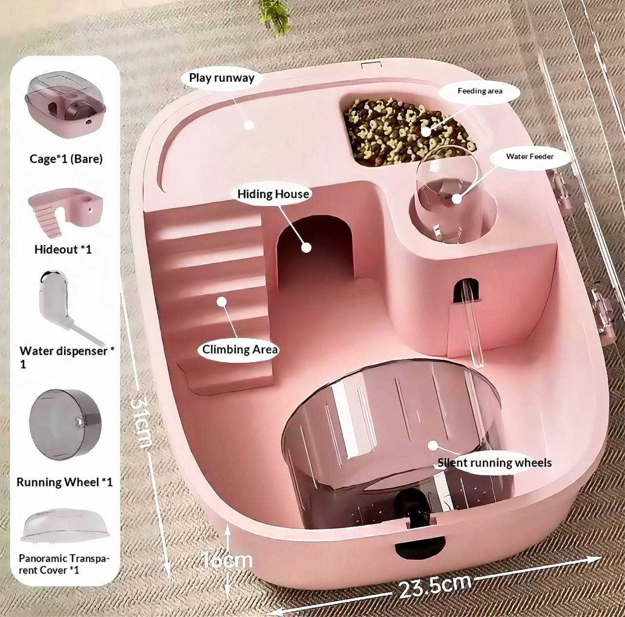 Royal Habitat™ Acrylic Hamster Villa
