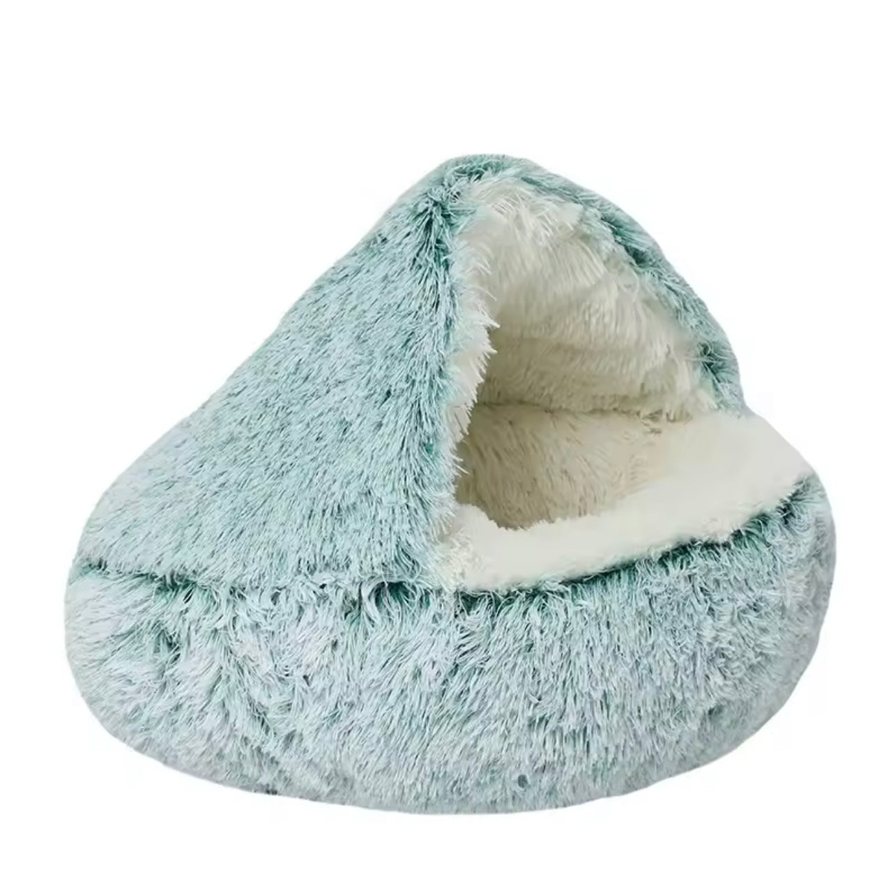 Donut Calming Pet Bed – Soft Plush Nest for Cats & Dogs