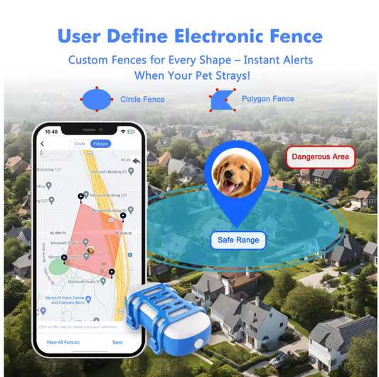 🐾PetFinder Pro™ GPS Collar WiFi+GPS Tracking, Family Sharing & 15-Day Battery