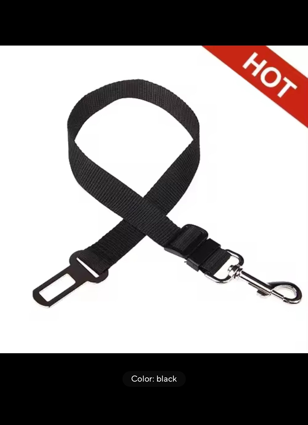 🐶🐱 Premium Adjustable Pet Seat Belt — Keep Your Furry Friend Secure on the Road! 🚙