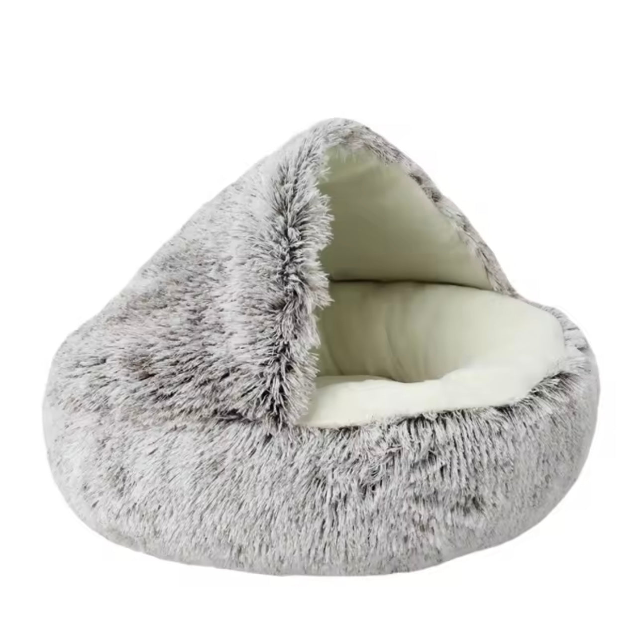 Donut Calming Pet Bed – Soft Plush Nest for Cats & Dogs