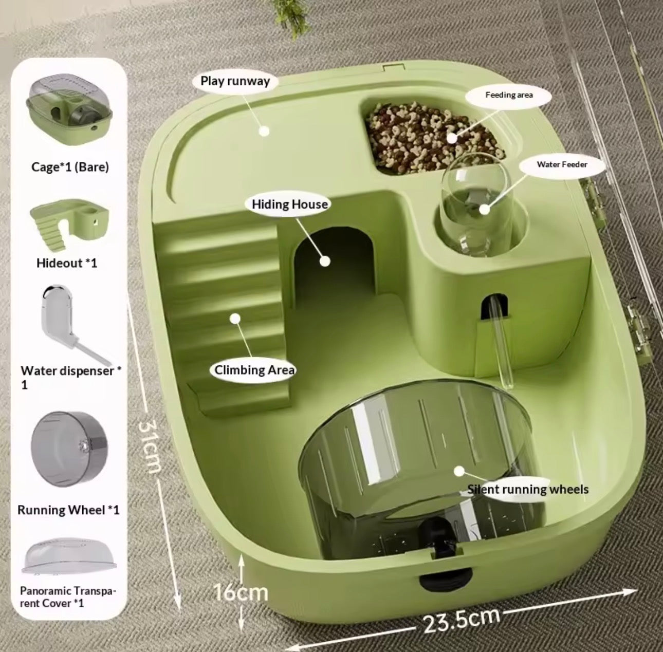 Royal Habitat™ Acrylic Hamster Villa