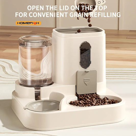 Automatic Cat Food & Water Station