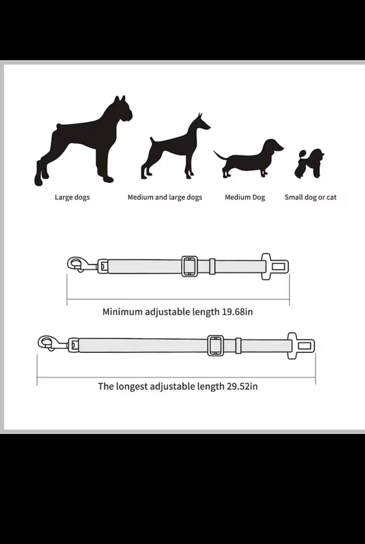 🐶🐱 Premium Adjustable Pet Seat Belt — Keep Your Furry Friend Secure on the Road! 🚙