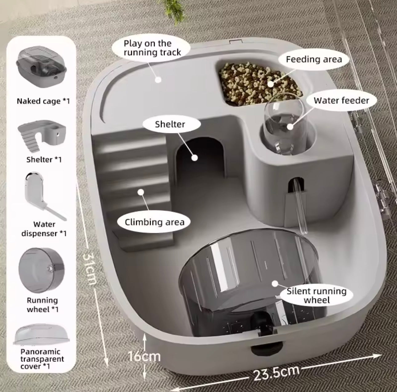 Royal Habitat™ Acrylic Hamster Villa