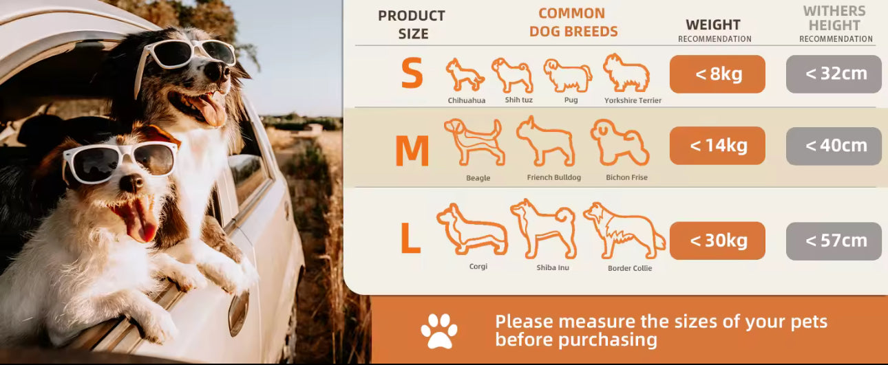 🐶🚗 Portable Dog Car Seat Bed

The perfect travel companion for your furry friend — safe, cozy, and ready for any road trip! 🐾