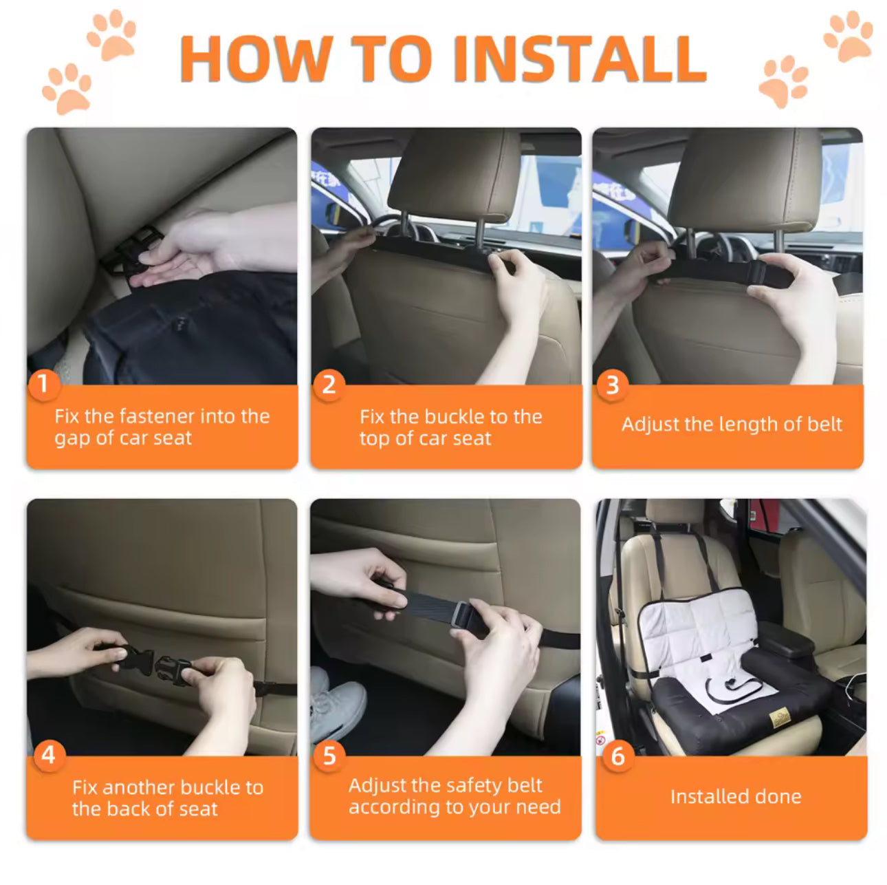 🐶🚗 Portable Dog Car Seat Bed

The perfect travel companion for your furry friend — safe, cozy, and ready for any road trip! 🐾