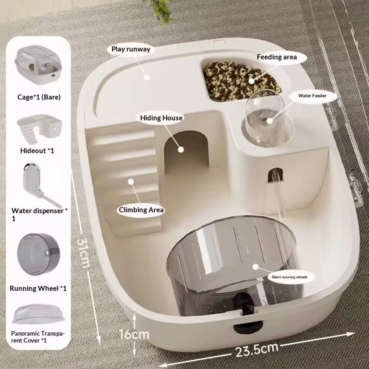 Royal Habitat™ Acrylic Hamster Villa