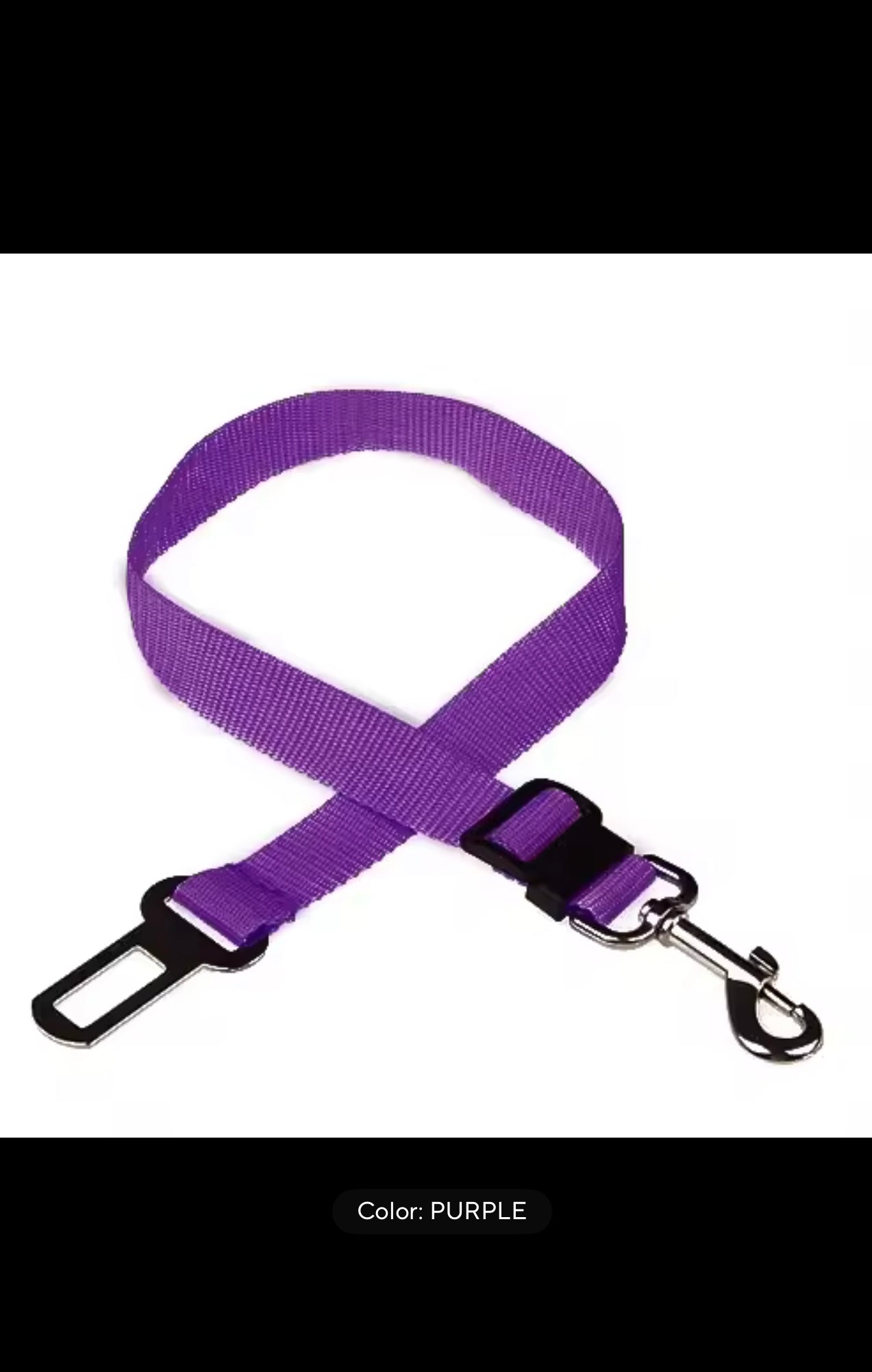 🐶🐱 Premium Adjustable Pet Seat Belt — Keep Your Furry Friend Secure on the Road! 🚙