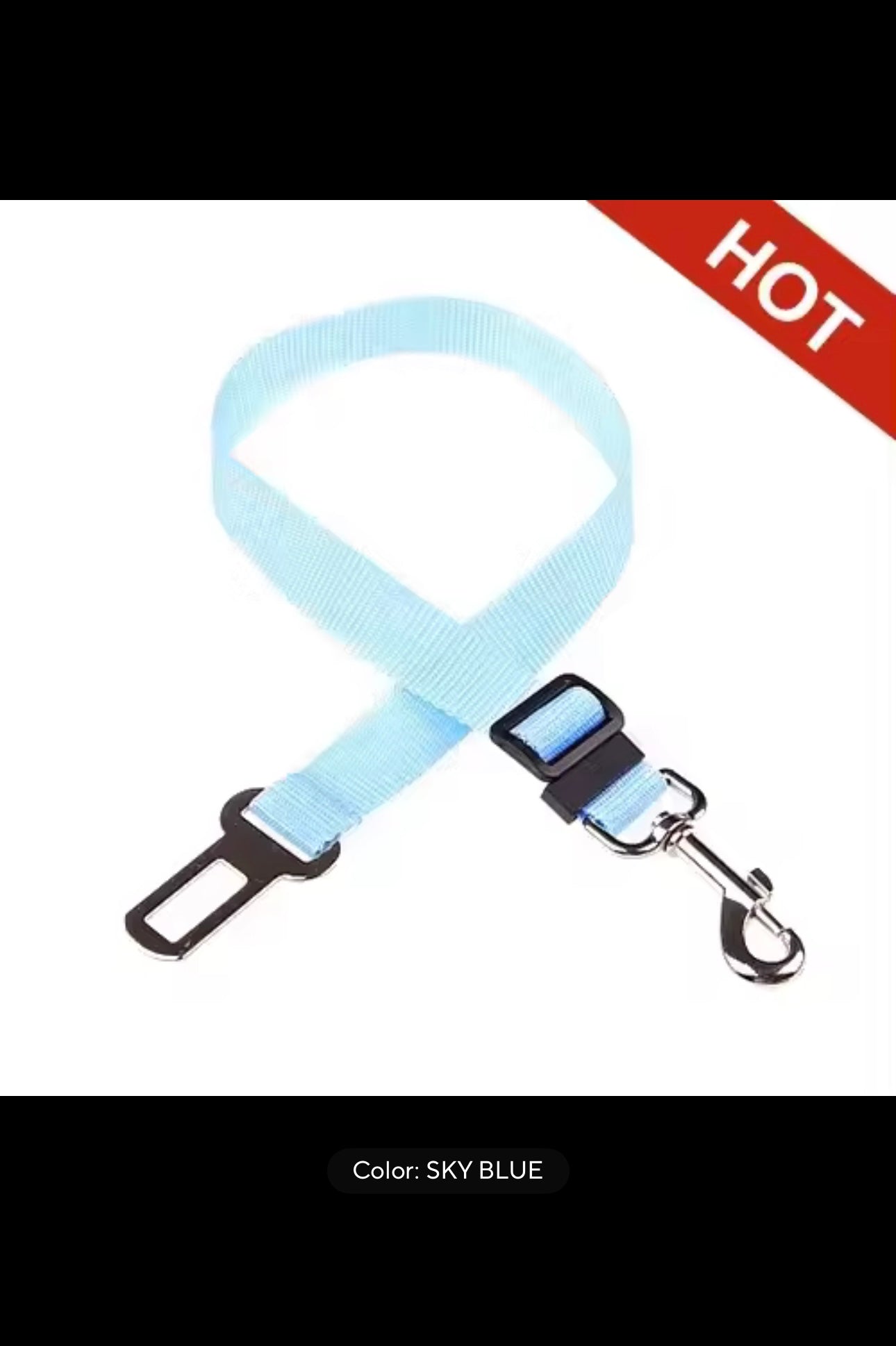 🐶🐱 Premium Adjustable Pet Seat Belt — Keep Your Furry Friend Secure on the Road! 🚙