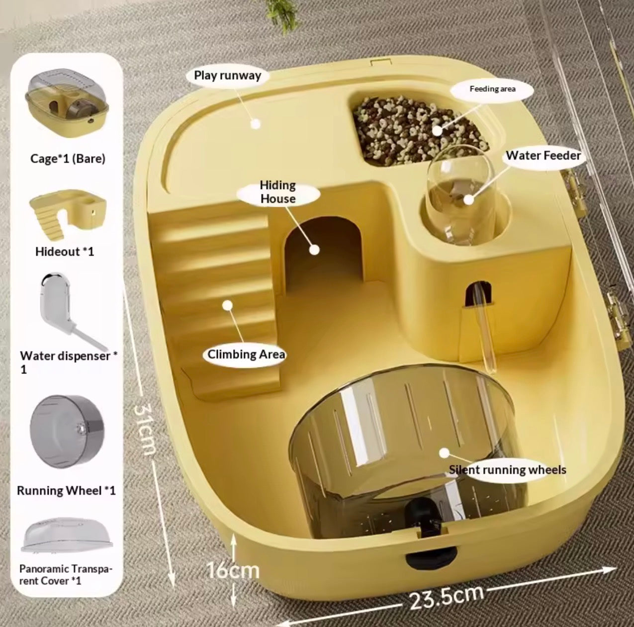 Royal Habitat™ Acrylic Hamster Villa