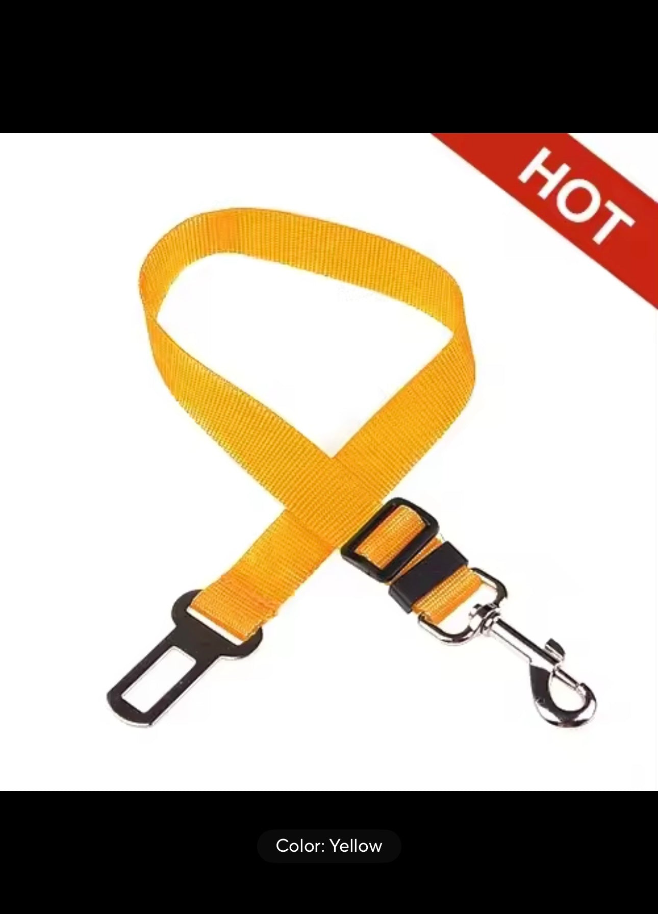 🐶🐱 Premium Adjustable Pet Seat Belt — Keep Your Furry Friend Secure on the Road! 🚙