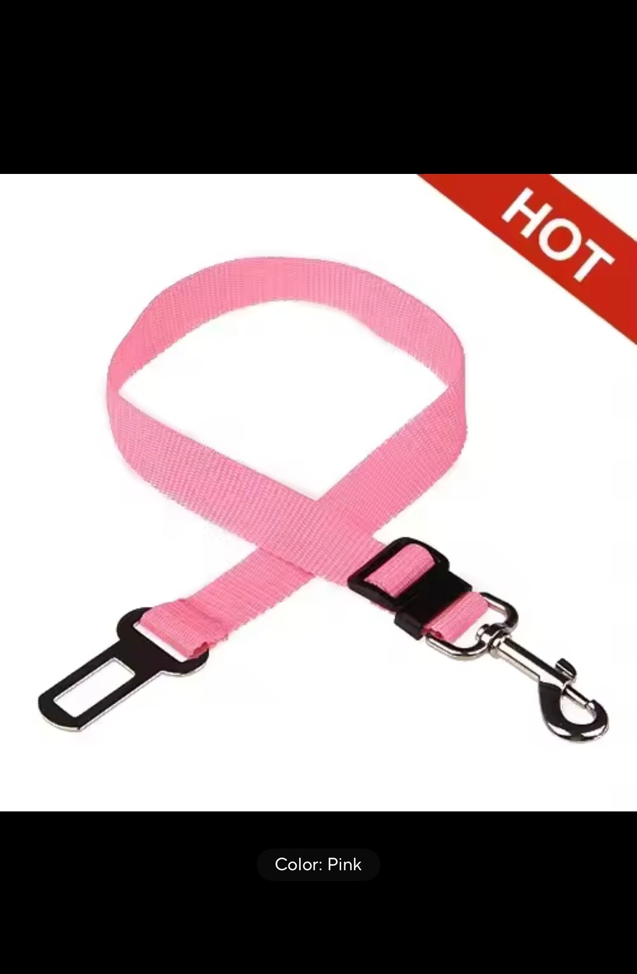 🐶🐱 Premium Adjustable Pet Seat Belt — Keep Your Furry Friend Secure on the Road! 🚙