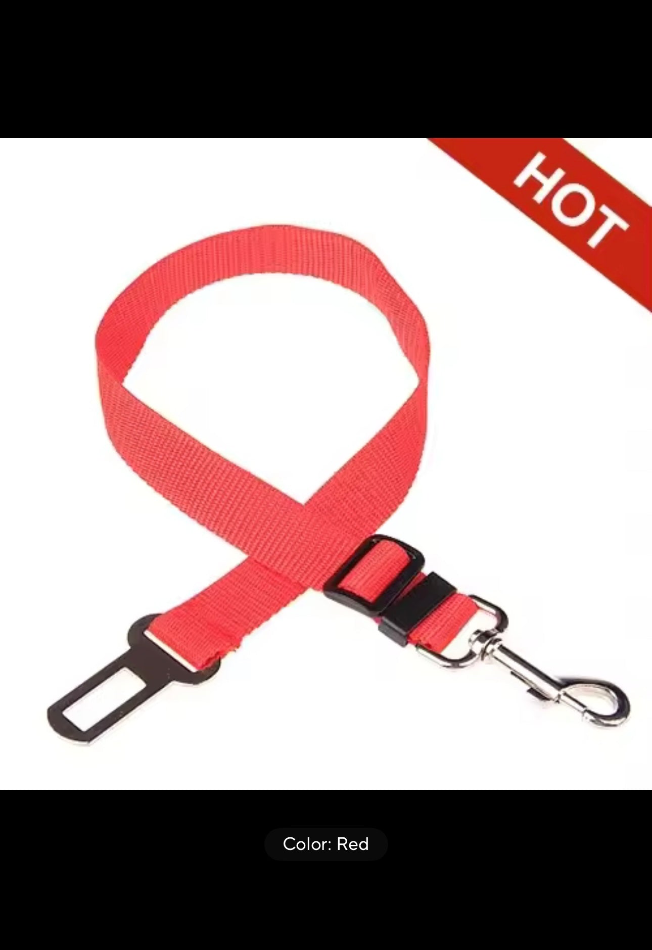 🐶🐱 Premium Adjustable Pet Seat Belt — Keep Your Furry Friend Secure on the Road! 🚙