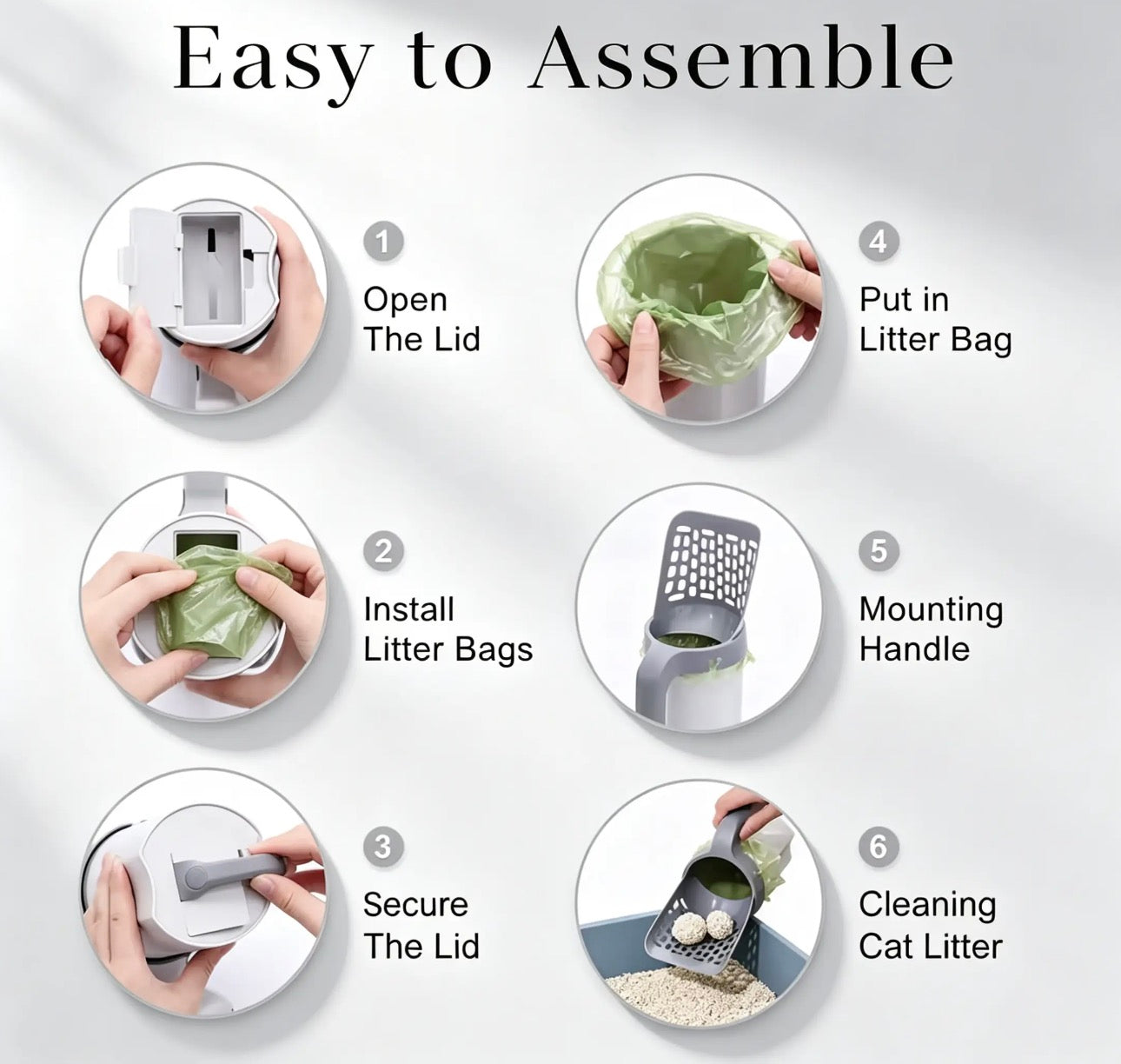 Easy Clean™ 2-in-1 Cat Litter Scoop