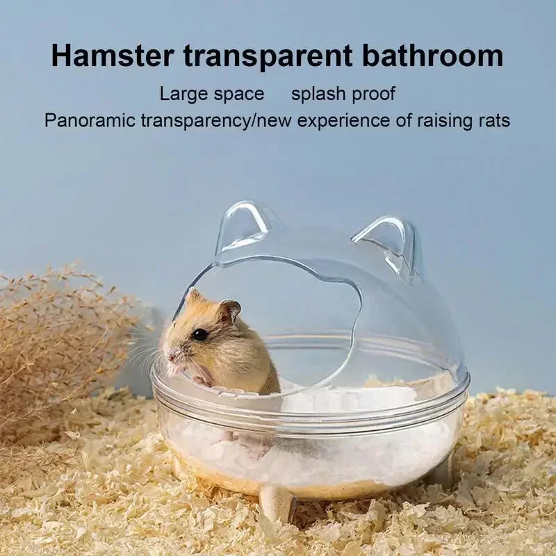 CrystalView™ Hamster Bath & Toilet House