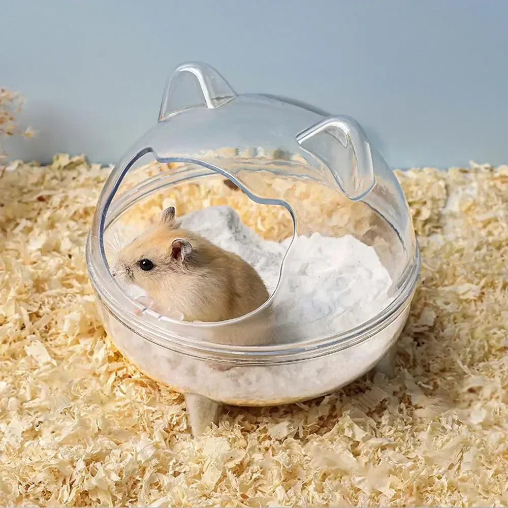CrystalView™ Hamster Bath & Toilet House