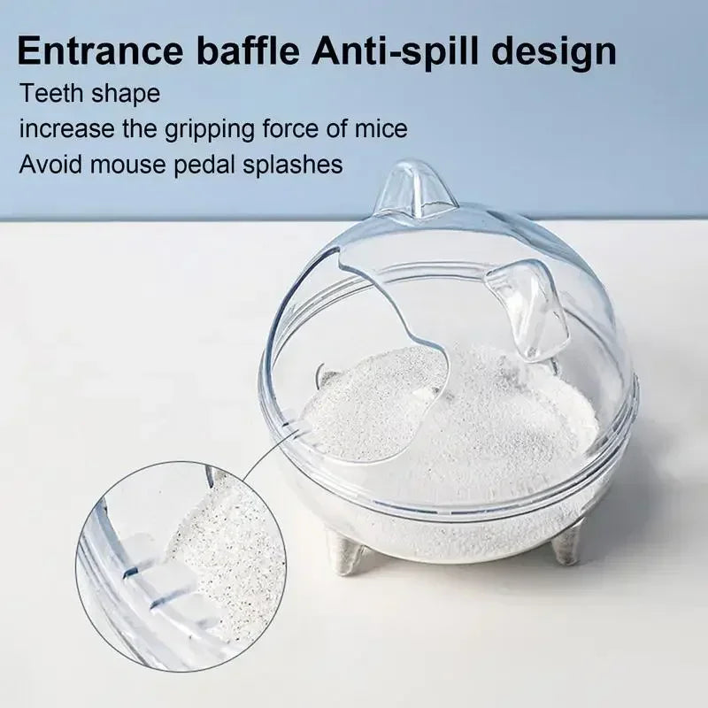 CrystalView™ Hamster Bath & Toilet House