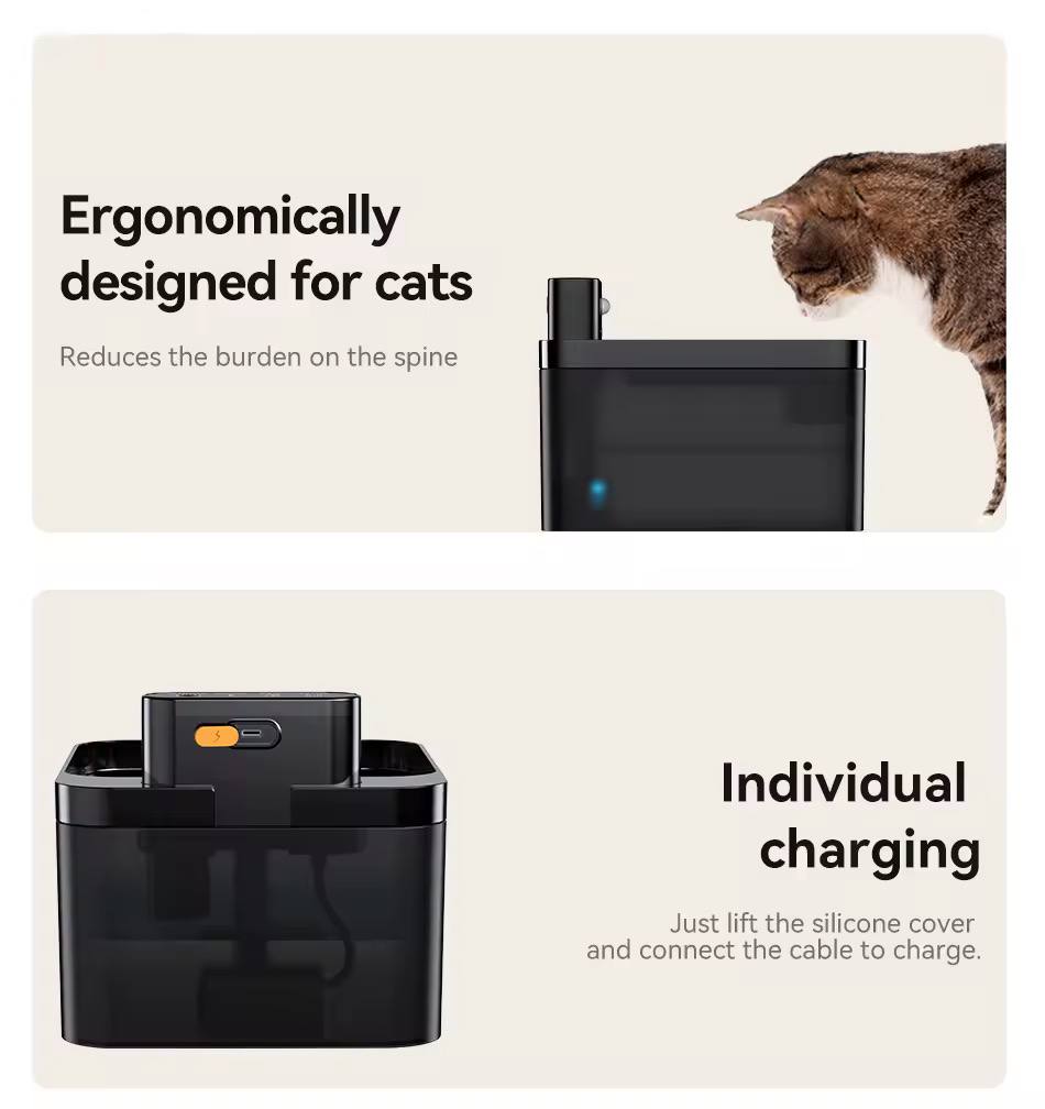 2.2L Wireless Automatic Cat Water Fountain with Infrared Sensor