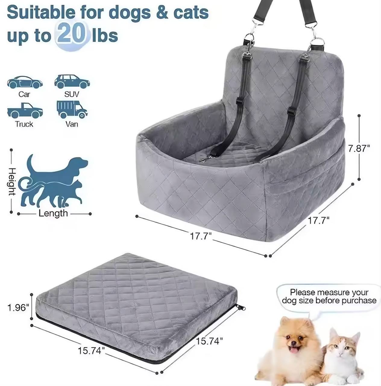 Luxury Travel Nest™ Pet Car Seat