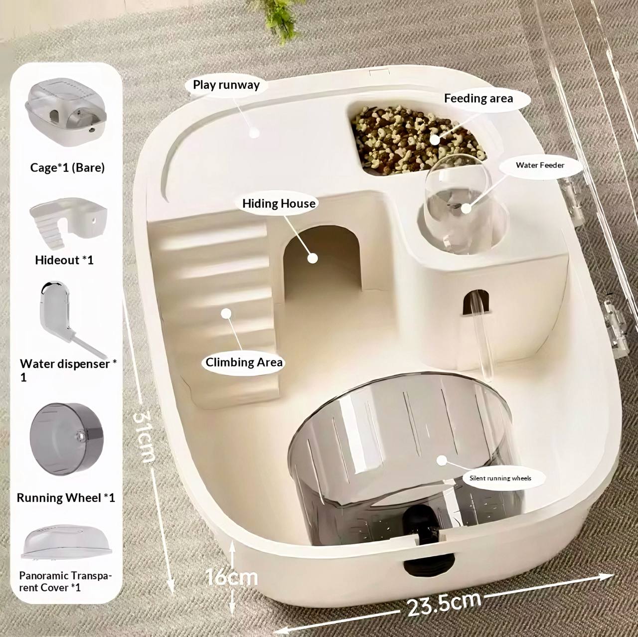 Royal Habitat™ Acrylic Hamster Villa