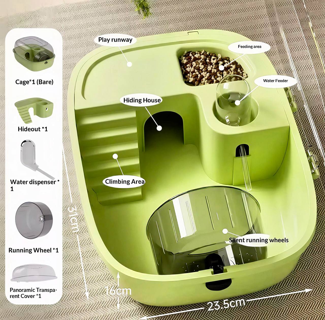 Royal Habitat™ Acrylic Hamster Villa