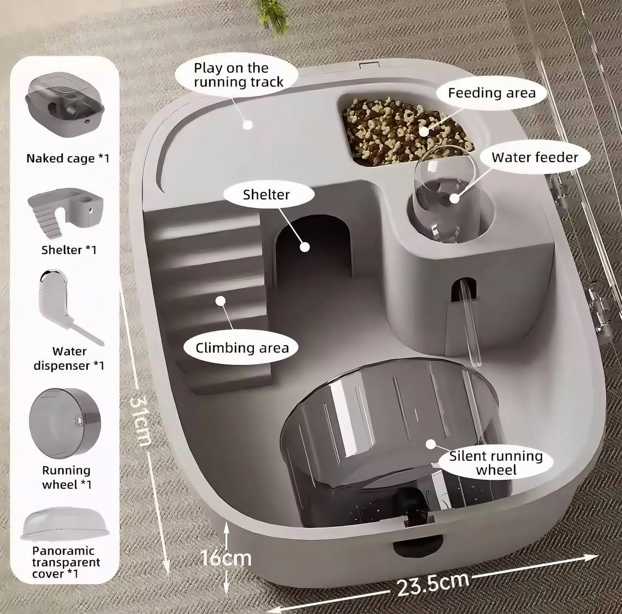 Royal Habitat™ Acrylic Hamster Villa