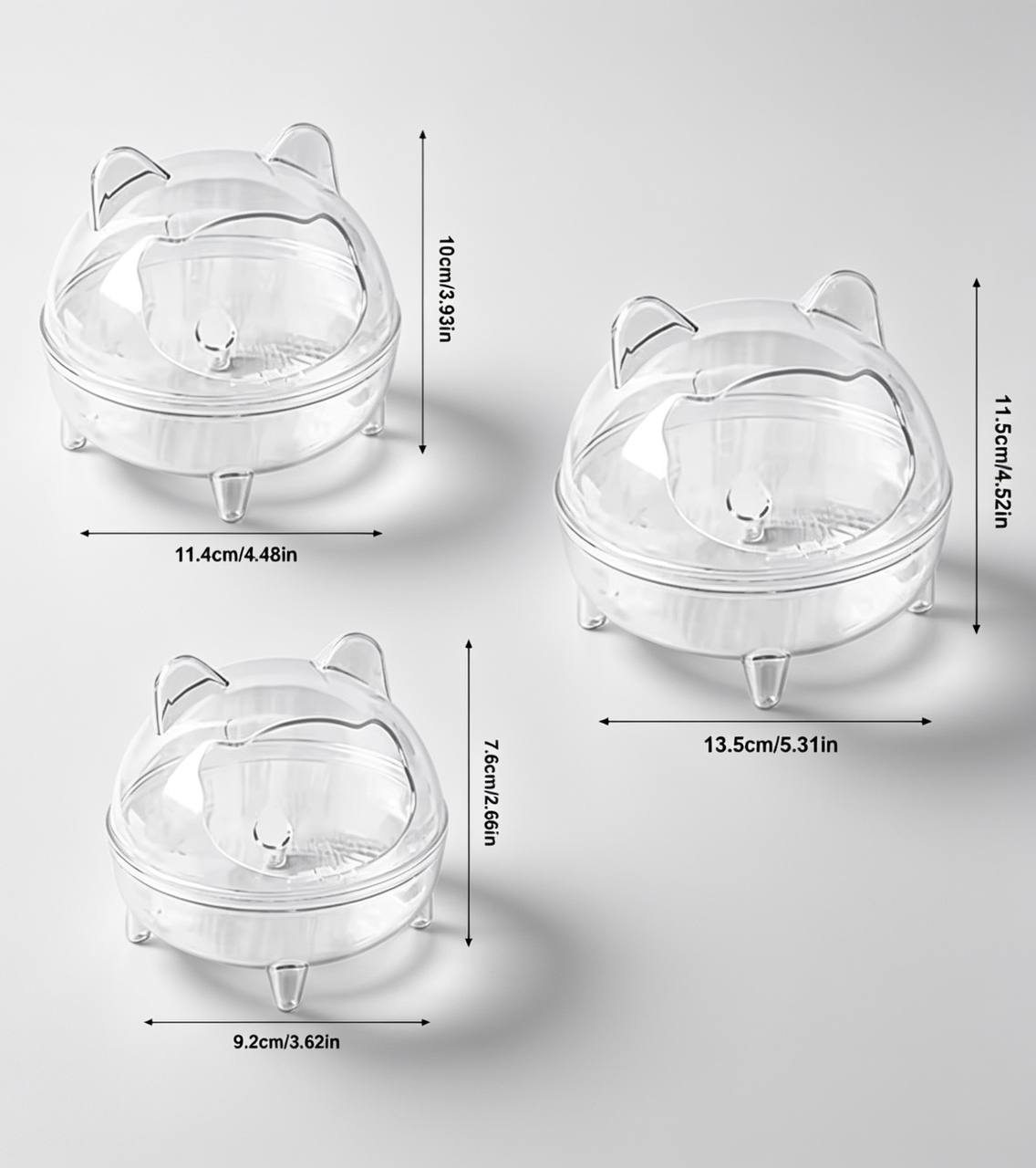 CrystalView™ Hamster Bath & Toilet House