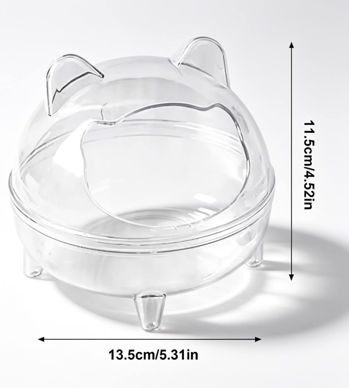 CrystalView™ Hamster Bath & Toilet House