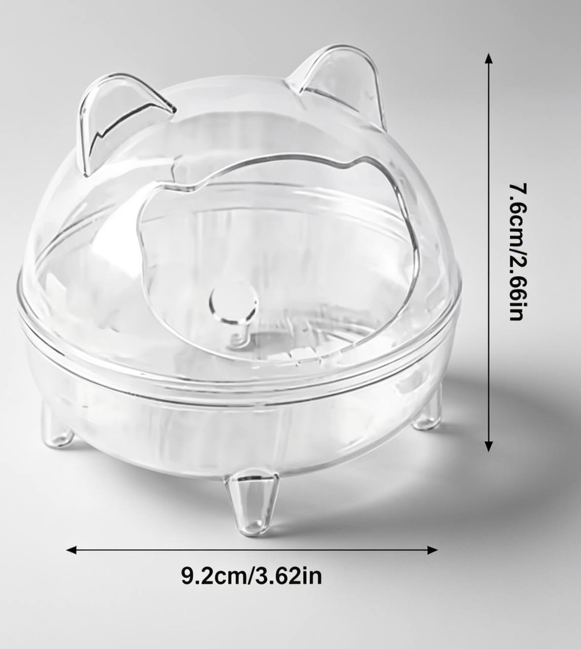 CrystalView™ Hamster Bath & Toilet House